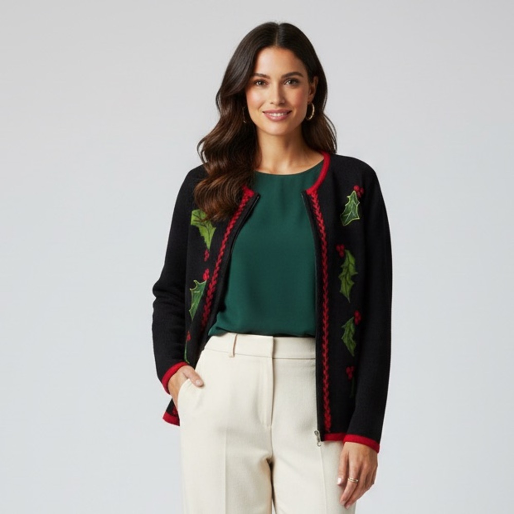 Charter club Lambwool Wool Christmas Holdiay Sweater‎